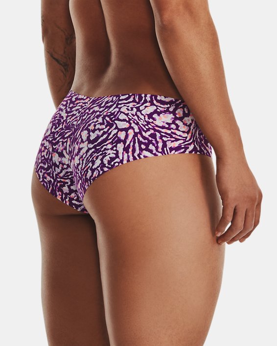 Women's UA Pure Stretch Hipster 3-Pack Underwear, Purple, pdpMainDesktop image number 1
